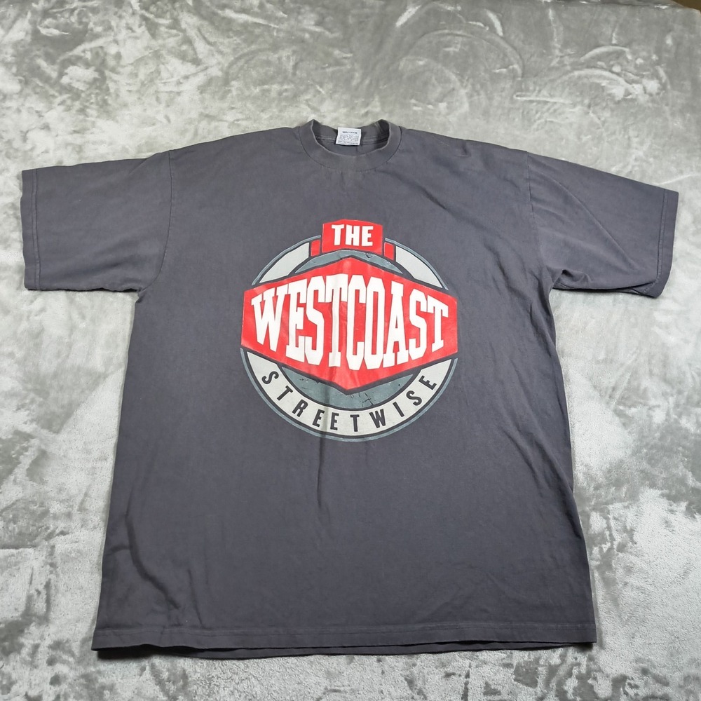 Streetwise‎ Clothing Co Shirt Mens XXL Gray The Westcoast Graffiti Street Art